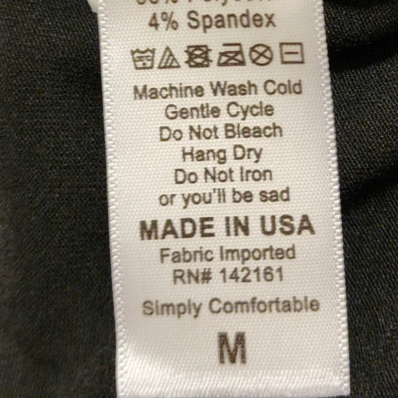 LuLaroe Women's Long Sleeve Black Top Shirt, Size M - Picture 6 of 6